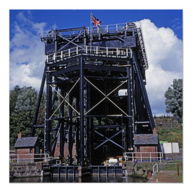 Póster O Elevador de Anderton Cheshire Inglaterra (Frente)