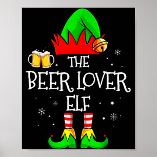Poster O Elfo Amante de Cerveja Correspondente à Família