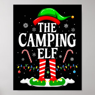 Poster O Elfo de Acampamento Natal Divertido Corresponden