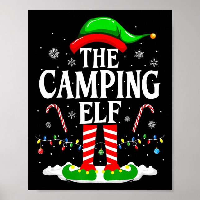 Poster O Elfo de Acampamento Natal Divertido Corresponden (Frente)