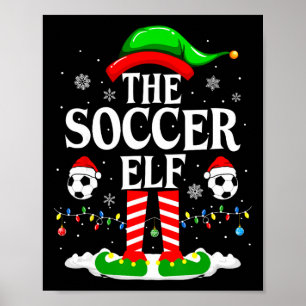 Poster O Elfo do Futebol Família Divertida Natal Futebol