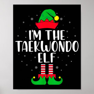 Poster O Elfo do Taekwondo - Amante de Artes Marciais Tae