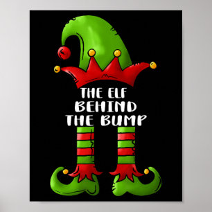 Poster O Elfo Por Trás Da Gravidez De Natal Bump Announ