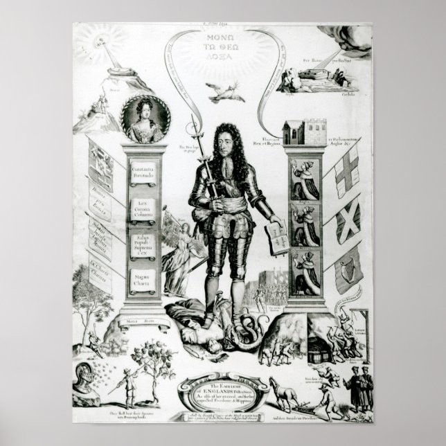Poster O Emblema da Inglaterra, outubro de 1690 (Frente)