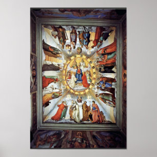 Póster O Empyrean e as figuras dos oito céus