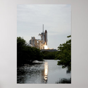 Poster O Endeavor do Ônibus espacial se levanta