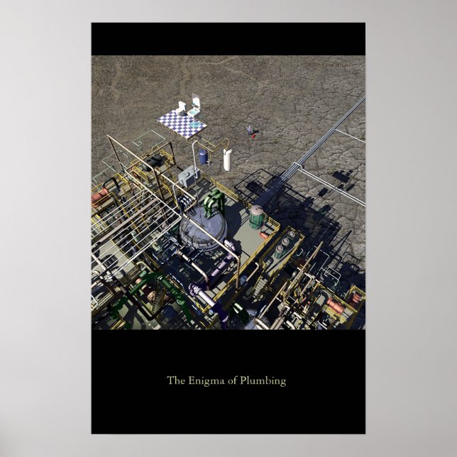 Póster O enigma da canalização (Frente)