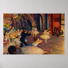 Poster O Ensaio do Ballet no Palco de Degas