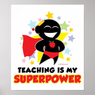 Póster O ensino é minha superpotência