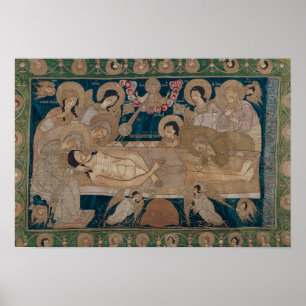 Póster O Entombment, escola de Moscovo, 1678