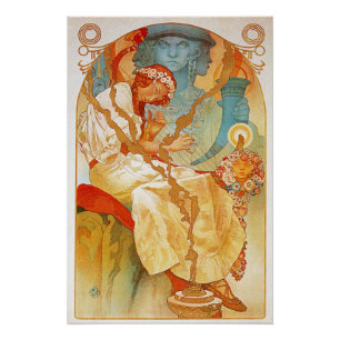 Póster O Épico Eslavo Por Alphonse Mucha
