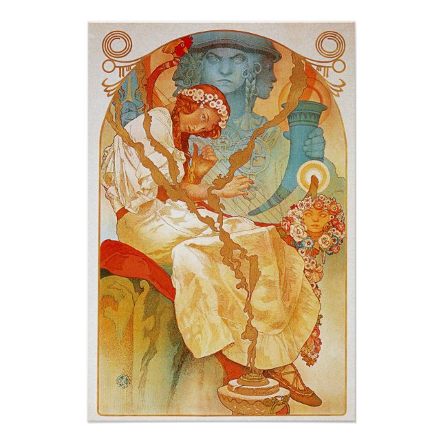 Póster O Épico Eslavo Por Alphonse Mucha (Frente)