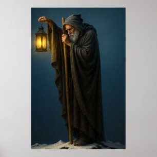 Poster O Eremita Com Lanterna