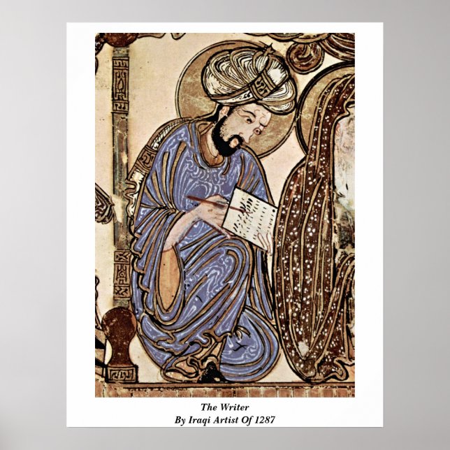 Poster O Escritor Do Artista Iraquiano De 1287 (Frente)