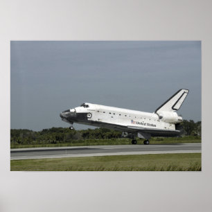 Póster O esforço do vaivém espacial toca para baixo