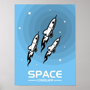 Póster O "espaço conquista "
