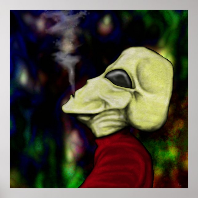 Póster "O espaço é Cheio de fumaça..." (Frente)