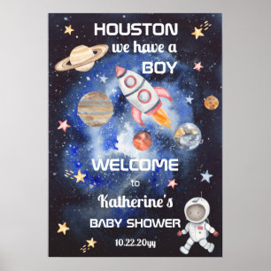 Poster O espaço externo Houston temos um Posto de Chás de