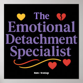 Poster O Especialista em Desprendimento Emocional Design 