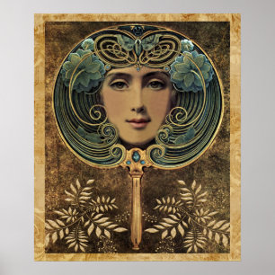 Póster O espelho de Nouveau