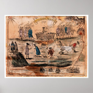 Póster O espelho para 1787 por Amos Doolittle