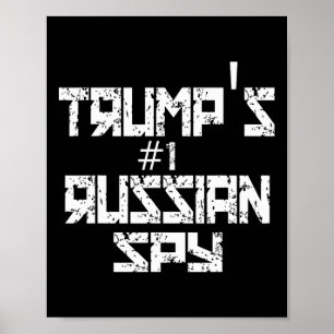 Poster O espião russo engraçado conservador Trump