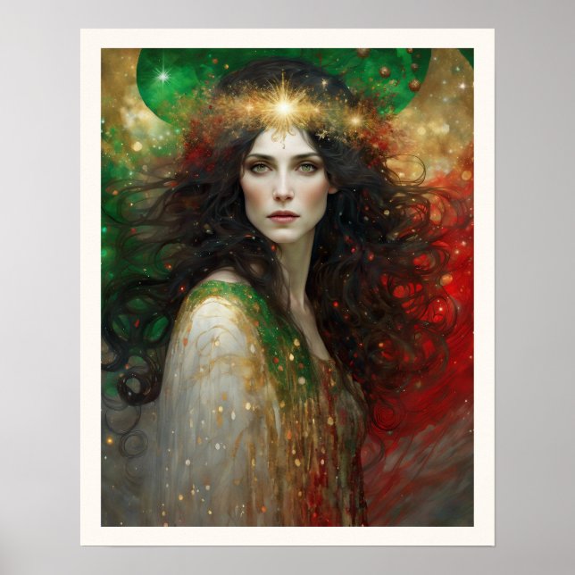 Poster O Espírito da Bela Mulher de Natal (Frente)