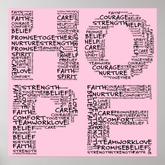 Póster O Espírito da Esperança (Texto Negra) (Frente)