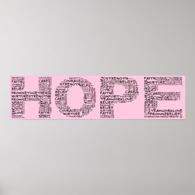 Póster O Espírito da Esperança (Texto Negra) (Frente)