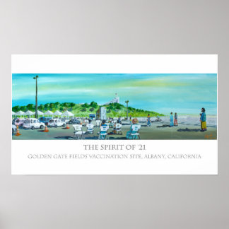 Poster O Espírito de 21 - Local de Vacinação, Albany CA