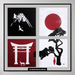 Poster O Espírito Japonês Pintura por Alfred Fox