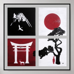 Poster O Espírito Japonês Pintura por Alfred Fox