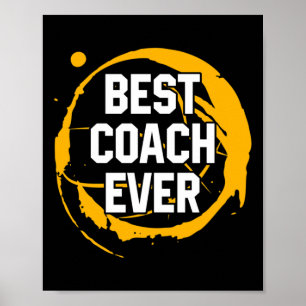 Poster O Esporte De Basquete Dotou Melhor Treinador De An