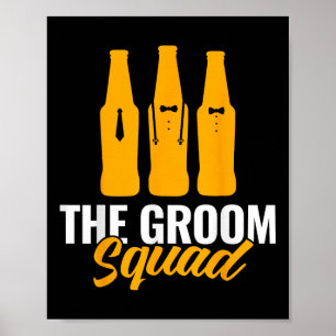 Poster O Esquadrão Do Groom Sungles Casou Com O Gro Do Pa