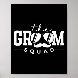 Poster O Esquadrão Do Groom Sungles Casou Com O Gro Do Pa