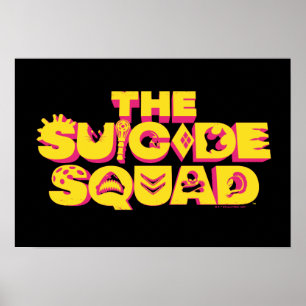 Poster O Esquadrão Suicida   Logotipo do ícone de carac