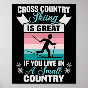 Poster O Esqui De Biathlon Cross Country É Excelente Cont