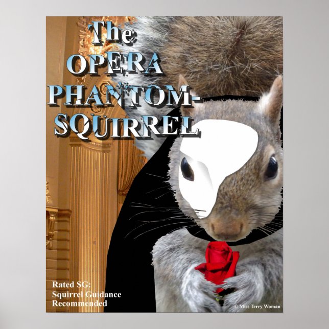 Póster O Esquilo Fantasma da Ópera (Frente)
