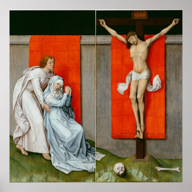 Poster O Estampão de Crucificação por Van der Weyden - Po (Frente)