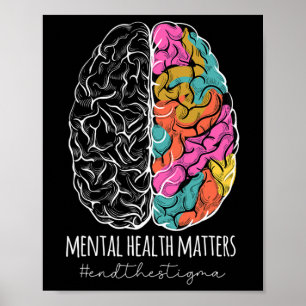 Poster O Estigma Problemas de Saúde Mental Sensibilização