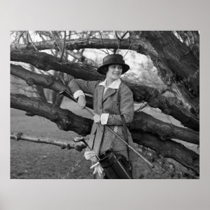 Póster O estilo das mulheres no vestuário do golfe: 1900