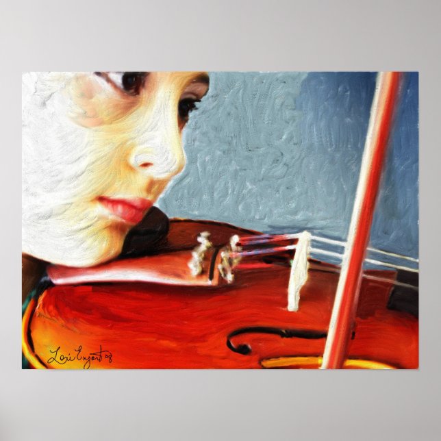 Poster "O Estudante Violino" (Frente)