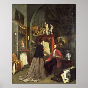 Poster O estúdio do artista