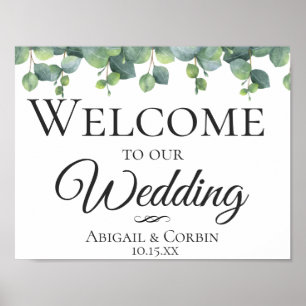 Poster O eucalipto sae da boa vinda do casamento