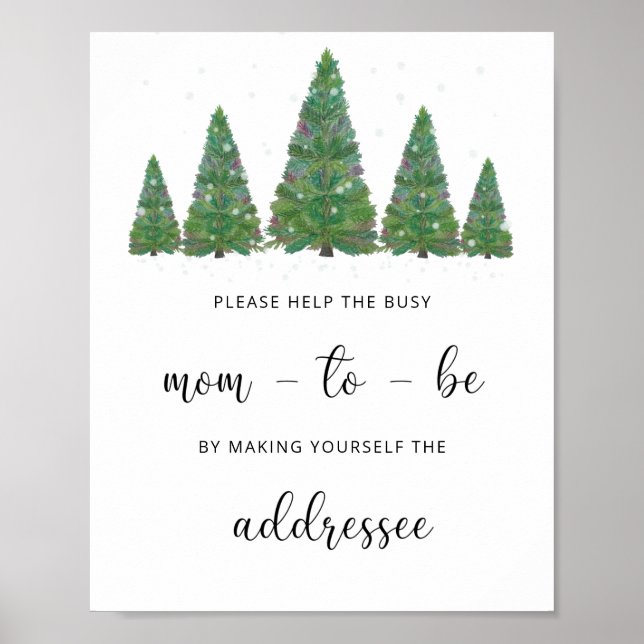 Poster O Evergreen ajuda a Buscar um envelope no endereço (Frente)