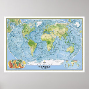 Póster O exame do mapa do mundo