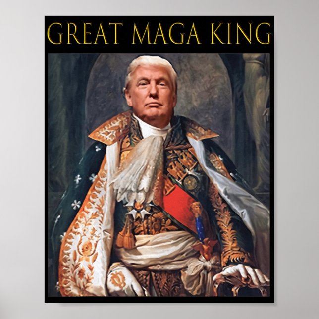 Poster O Excelente Maga King Divertido Trump Ultra Maga K (Frente)