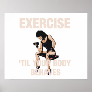 Poster O exercício SUPERIOR até seu corpo comporta-se