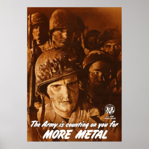 Póster O exército está contando em você