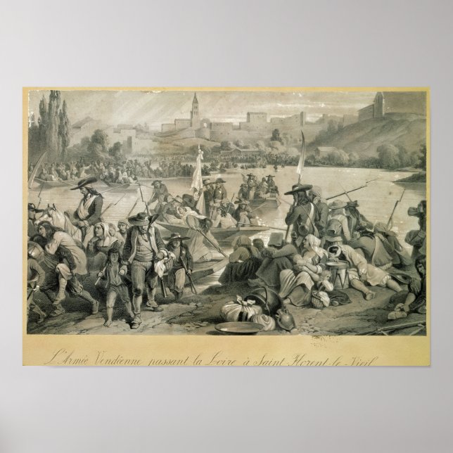 Póster O Exército Vingenês Atravessa o Loire (Frente)